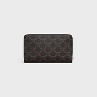 LARGE ZIPPED ORGANIZER IN Triomphe Canvas - BLACK - TRIOMPHE CANVAS - 2 | CELINE