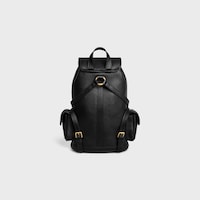 MINI BACKPACK SOFT TRIOMPHE IN SUPPLE SHINY LAMBSKIN - BLACK - SOFT TRIOMPHE - 2 | CELINE
