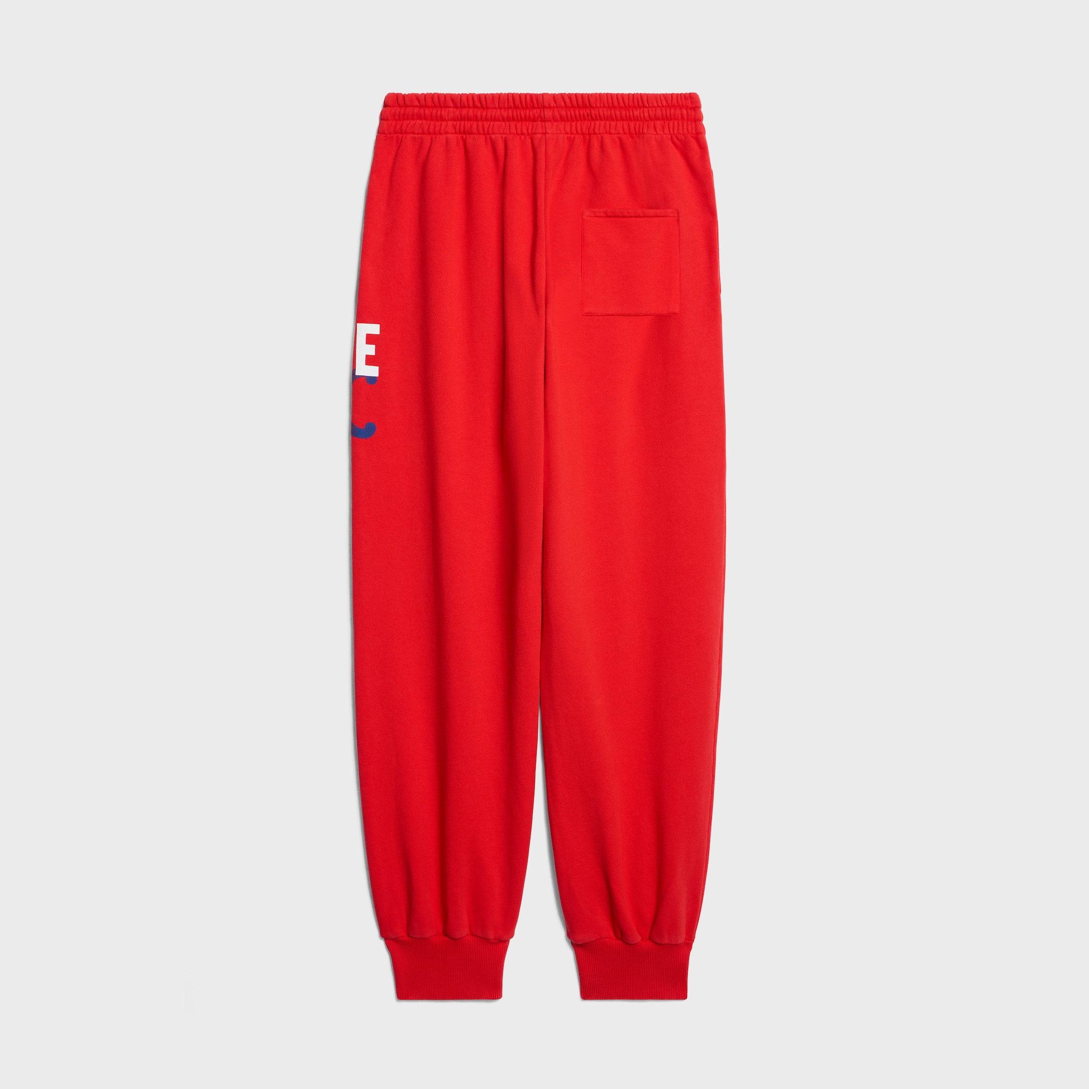 CELINE レッドジャージパンツ メンズ M sweatpants IN cotton fleece - RED CYCLIST/WHITE/BLUE | CELINE
