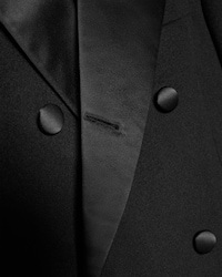 tux colonne coat IN WOOL CLOTH - BLACK -  - 2 | CELINE