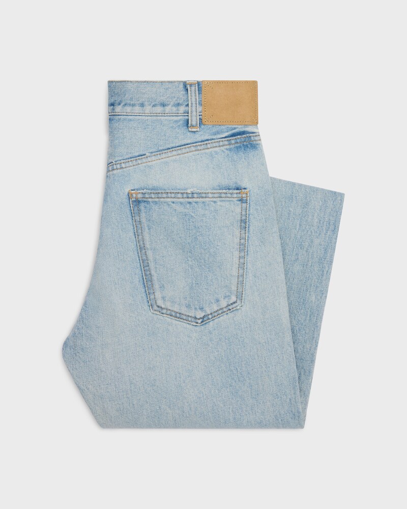 dylan flared jeans in rider wash denim - RIDER WASH -  - 1 | CELINE