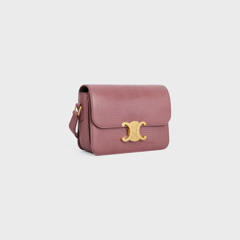 SAC TRIOMPHE TEEN lézard - VINTAGE ROSE - TRIOMPHE - 1 | CELINE