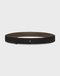 Reversible Strap 30MM IN Smooth and Grained Calfskin - DARK MOSS / BLACK -  - 2 | CELINE