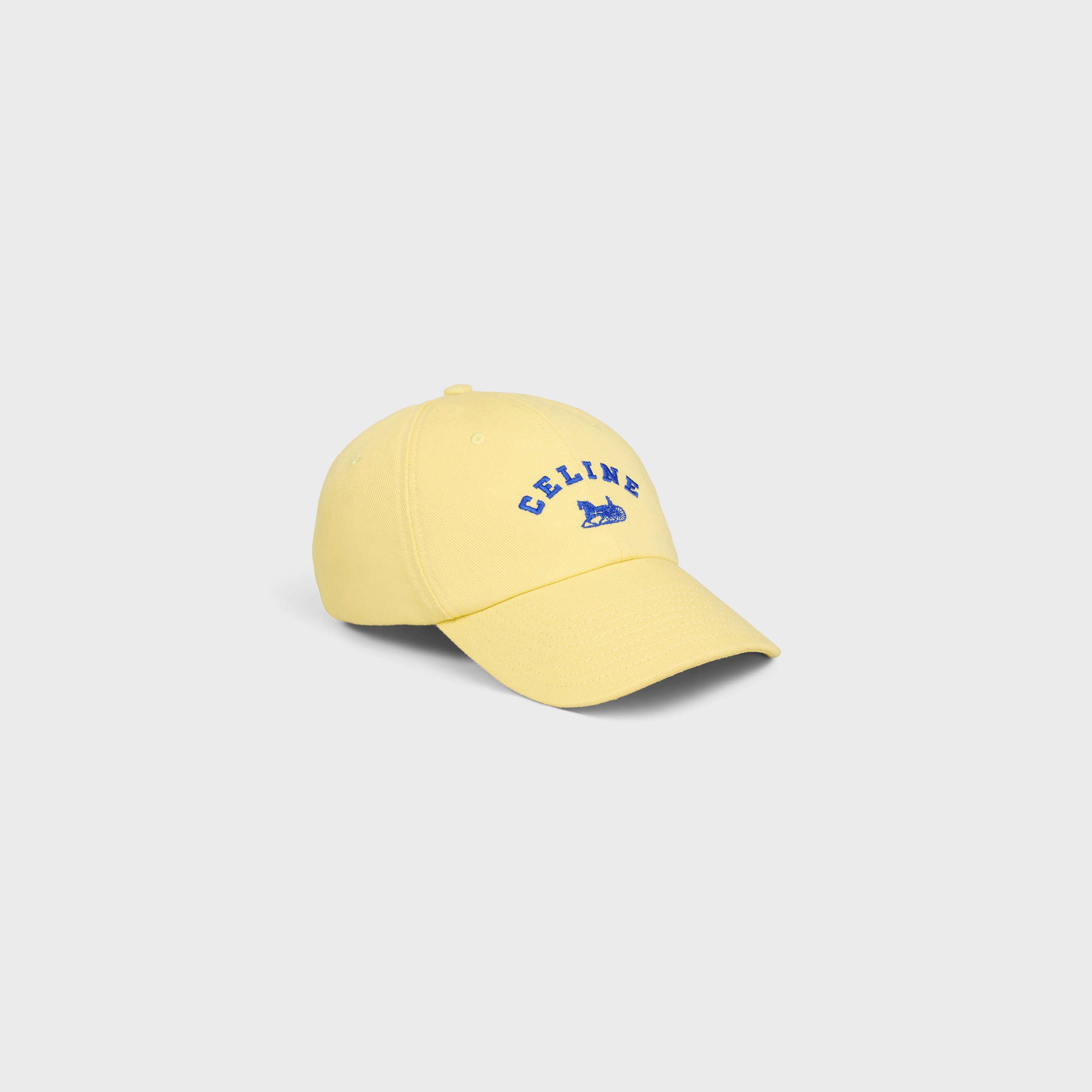 celine richelieu cap IN cotton twill - PALE YELLOW | CELINE