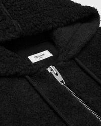 veste à capuche molleton polaire - Noir -  - 2 | CELINE