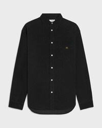 shirt IN CORDUROY - BLACK LIGHT STONE WASH -  - 1 | CELINE