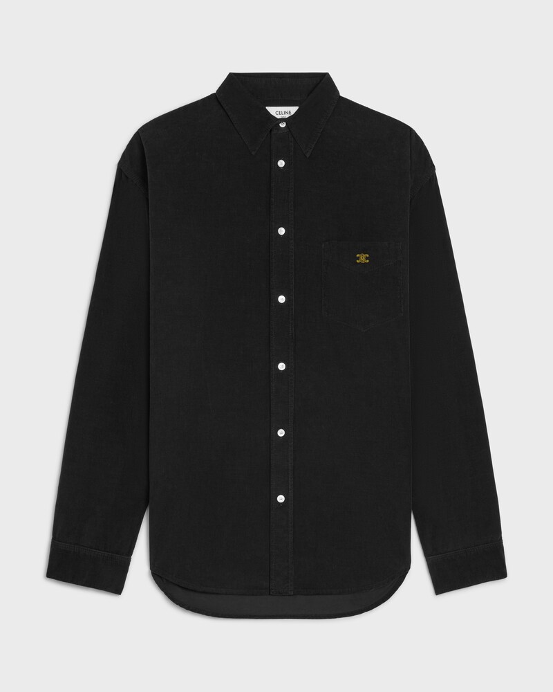 camisa de pana - LAVADO A LA PIEDRA NEGRO CLARO -  - 1 | CELINE