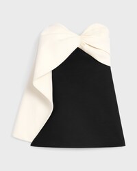 mini dress IN wool and silk cady - BLACK -  - 1 | CELINE