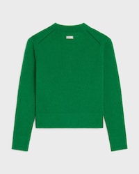 JERSEY CON CUELLO REDONDO DE CACHEMIRA - VERDE -  - 2 | CELINE
