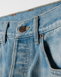 Boyfriend-Jeans 002 aus Baumwolldenim - GLETSCHERBLAU -  - 2 | CELINE