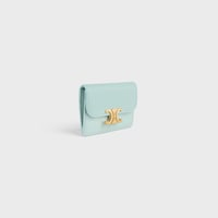 TRIOMPHE翻盖卡包 - 粉藍色 - 新品 - 2 | CELINE