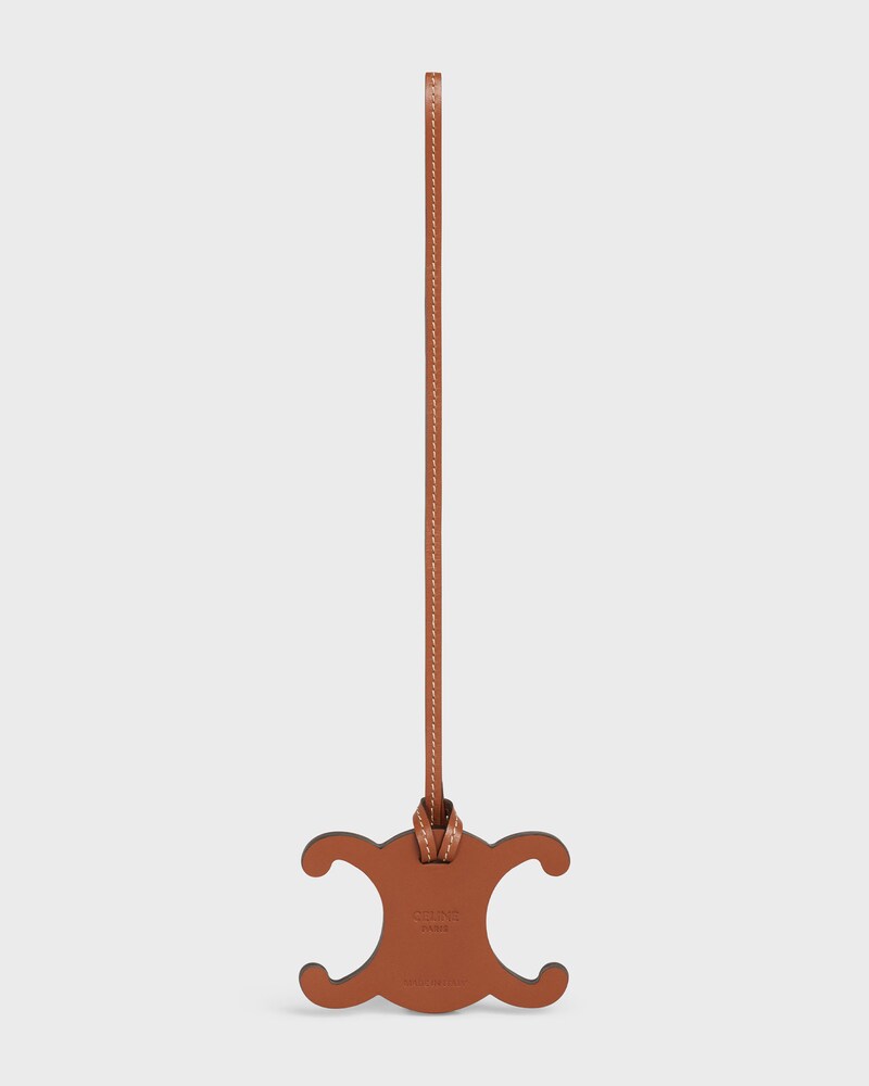 TRIOMPHE CHARM IN SMOOTH CALFSKIN - TAN - CHARMS AND ACCESSORIES - 1 | CELINE