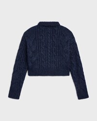 sweater IN aran mohair and wool - NAVY -  - 2 | CELINE