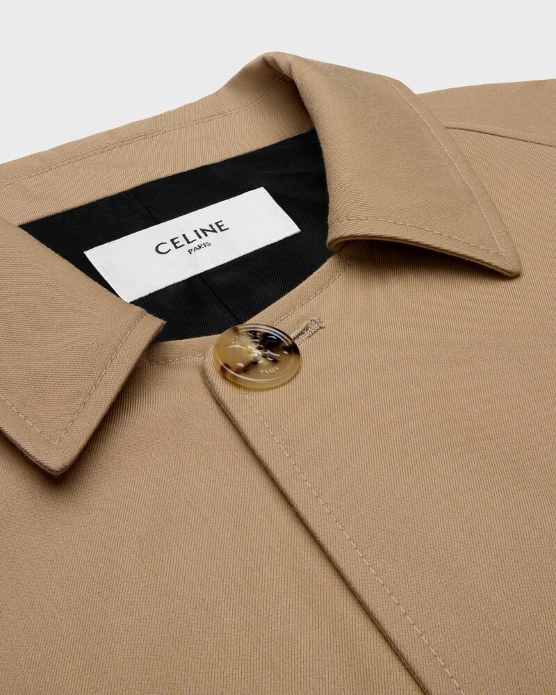 jacket IN COTTON AND WOOL GABARDINE - BEIGE -  - 1 | CELINE