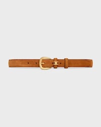 VIVIENNE BELT 25MM IN Suede Calfskin - FAUVE -  - 2 | CELINE