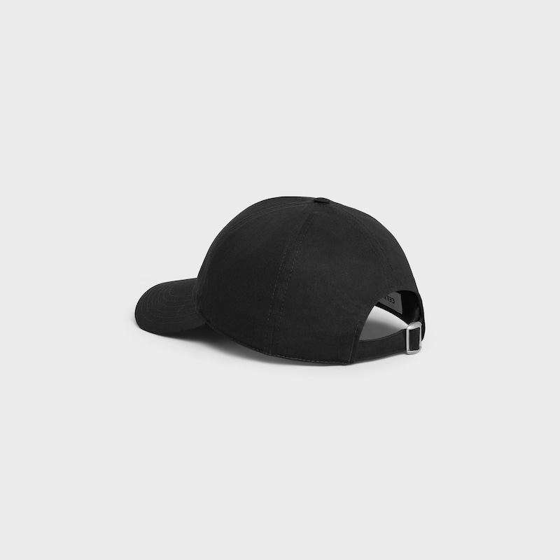 Initial baseball cap in cotton - BLACK -  - 1 | CELINE