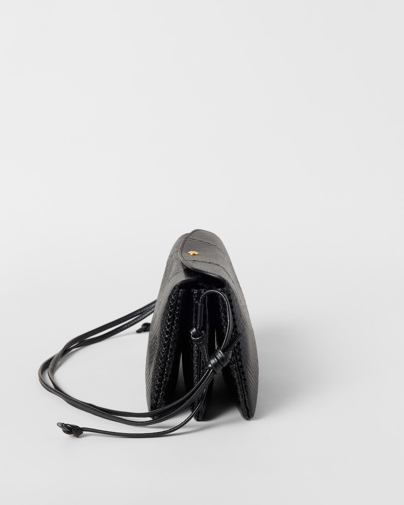 TRIO FLAP IN PYTHON - BLACK - ALL BAGS - 1 | CELINE