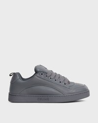 CELINE HUNTINGTON SNEAKER BASSE EN CUIR DE VEAU GRAINÉ ET MESH - Gris -  - 1 | CELINE