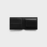 Bi-fold Wallet IN SMOOTH LAMBSKIN - BLACK / ULTRA BLUE - NEW - 2 | CELINE