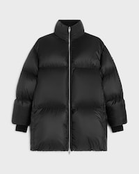 long puffer jacket IN light nylon - BLACK -  - 1 | CELINE