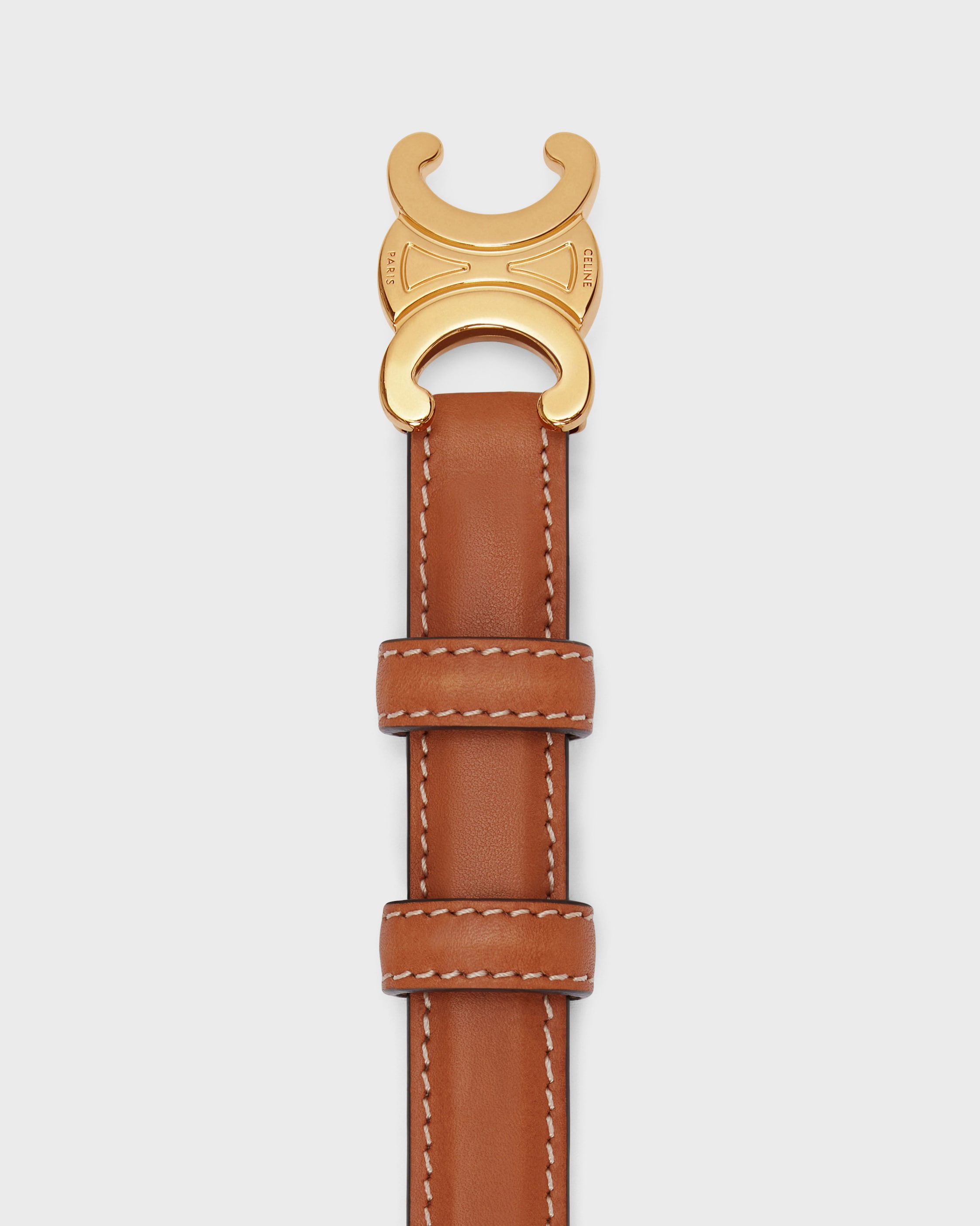 トリオンフ ベルト 18mm / ナチュラルカーフスキン - タン | CELINE