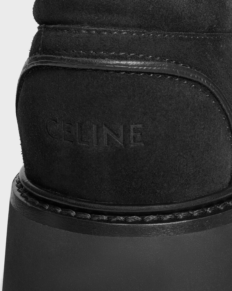 CELINE TRIOMPHE LOAFERS IN SUEDE CALFSKIN  - BLACK -  - 1 | CELINE