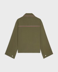 pyjama shirt IN silk satin - KAKI MILITAIRE -  - 2 | CELINE