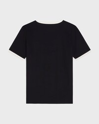 CELINE PARIS T-SHIRT IN COTTON JERSEY - BLACK / WHITE -  - 2 | CELINE