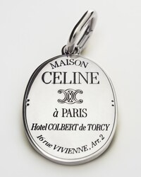 CHARMS MAISON CELINE MEDAL IN BRASS WITH RHODIUM FINISH - SILVER - CHARMS - 1 | CELINE