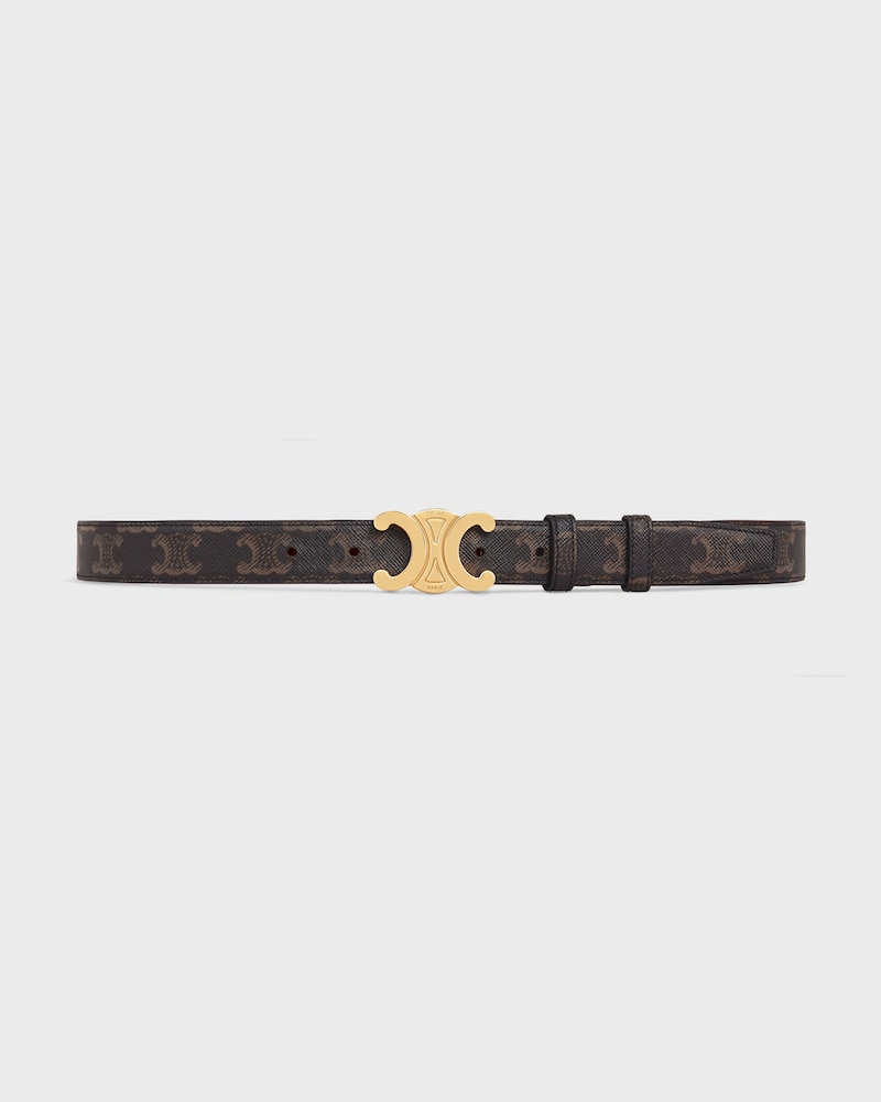 Triomphe Belt 25MM  IN Triomphe Canvas - TAN -  - 1 | CELINE