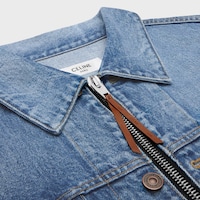 เสื้อทรักเกอร์แจ็กเก็ต เดนิมคอตตอน - สีเคลียร์วอเธอร์ฟอล -  - 2 | CELINE