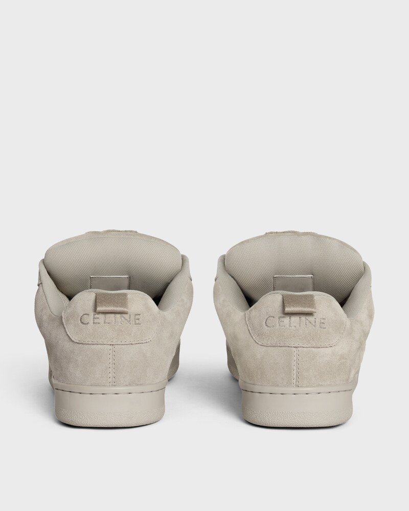 CELINE HUNTINGTON - SNEAKER BASSE EN CUIR DE VEAU VELOURS ET MESH - GREGE -  - 1 | CELINE
