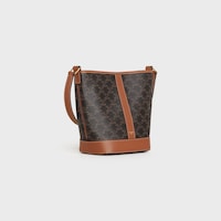 Small Bucket IN Triomphe Canvas and calfskin - TAN - LUNAR NEW YEAR SELECTION - 2 | CELINE