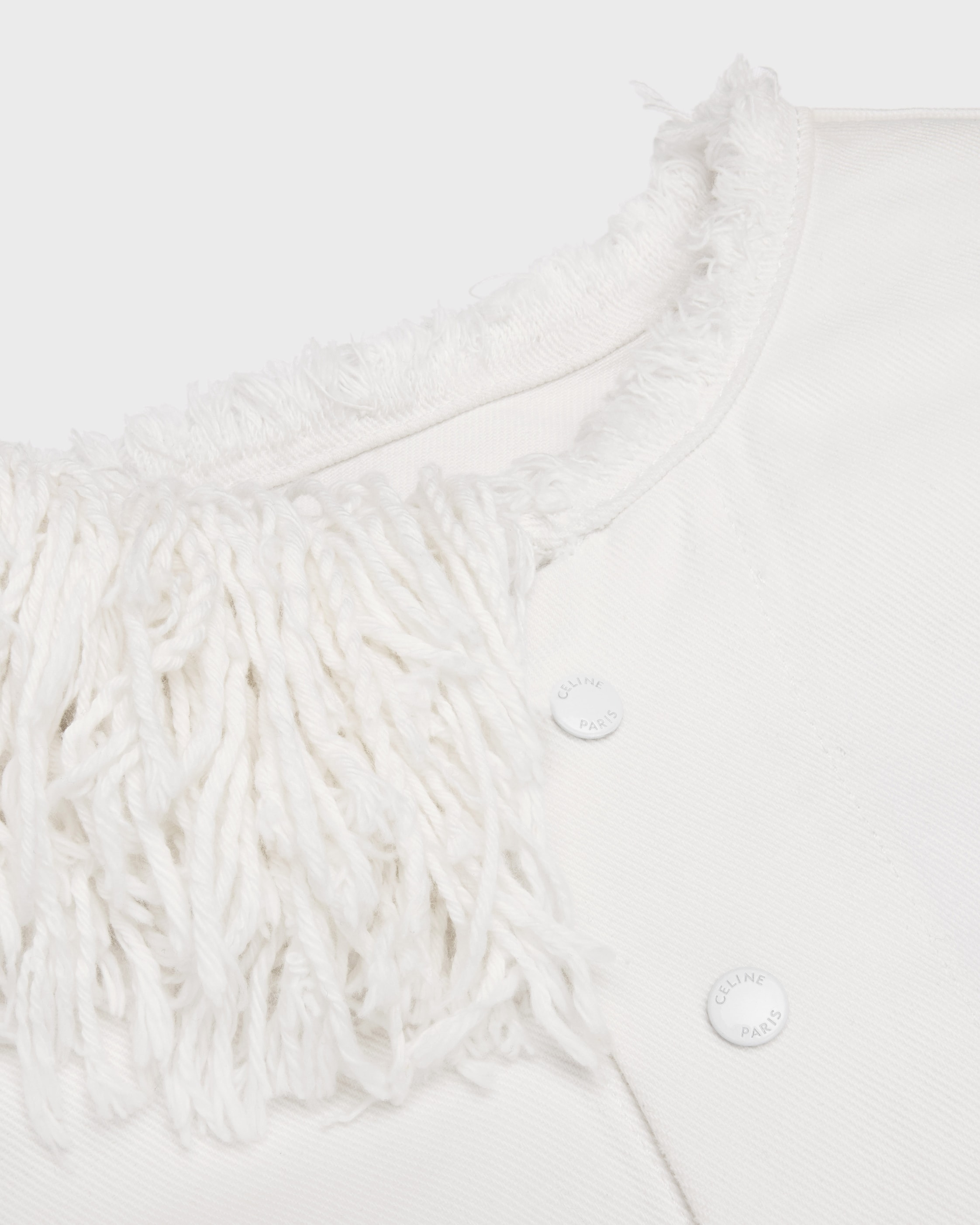 chasseur jacket IN heavy cotton twill - SAMMY WHITE | CELINE