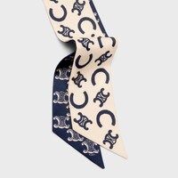 ribbon IN SILK TWILL - GREEN/BLUE -  - 2 | CELINE