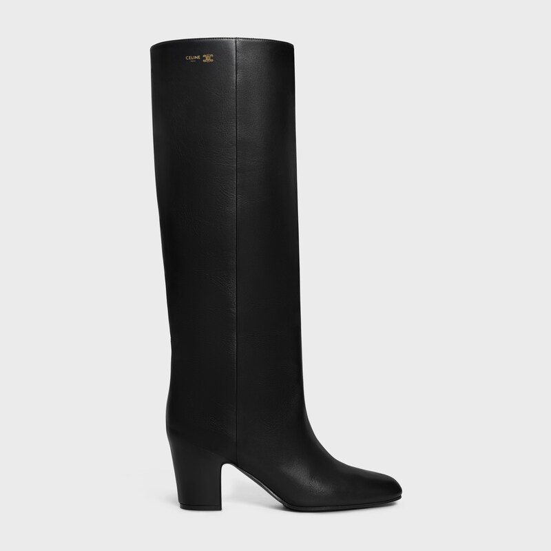 ICONIC - HIGH BOOT IN CALFSKIN - BLACK -  - 1 | CELINE