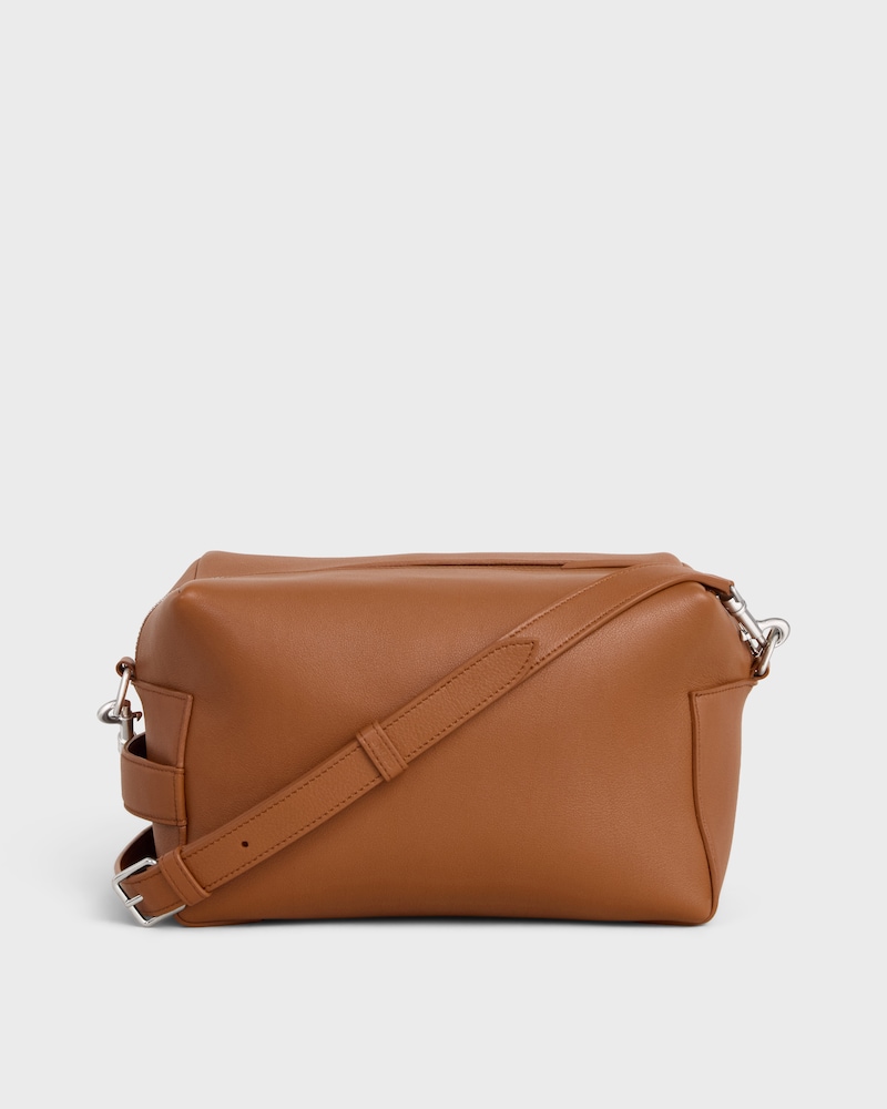 CROSSBODY BAG TAKE AWAY IN SMOOTH CALFSKIN - SOFT TAN / BLACK - CROSS-BODY BAGS - 1 | CELINE