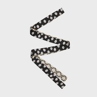 ribbon IN SILK TWILL - Black Vanilla -  - 2 | CELINE