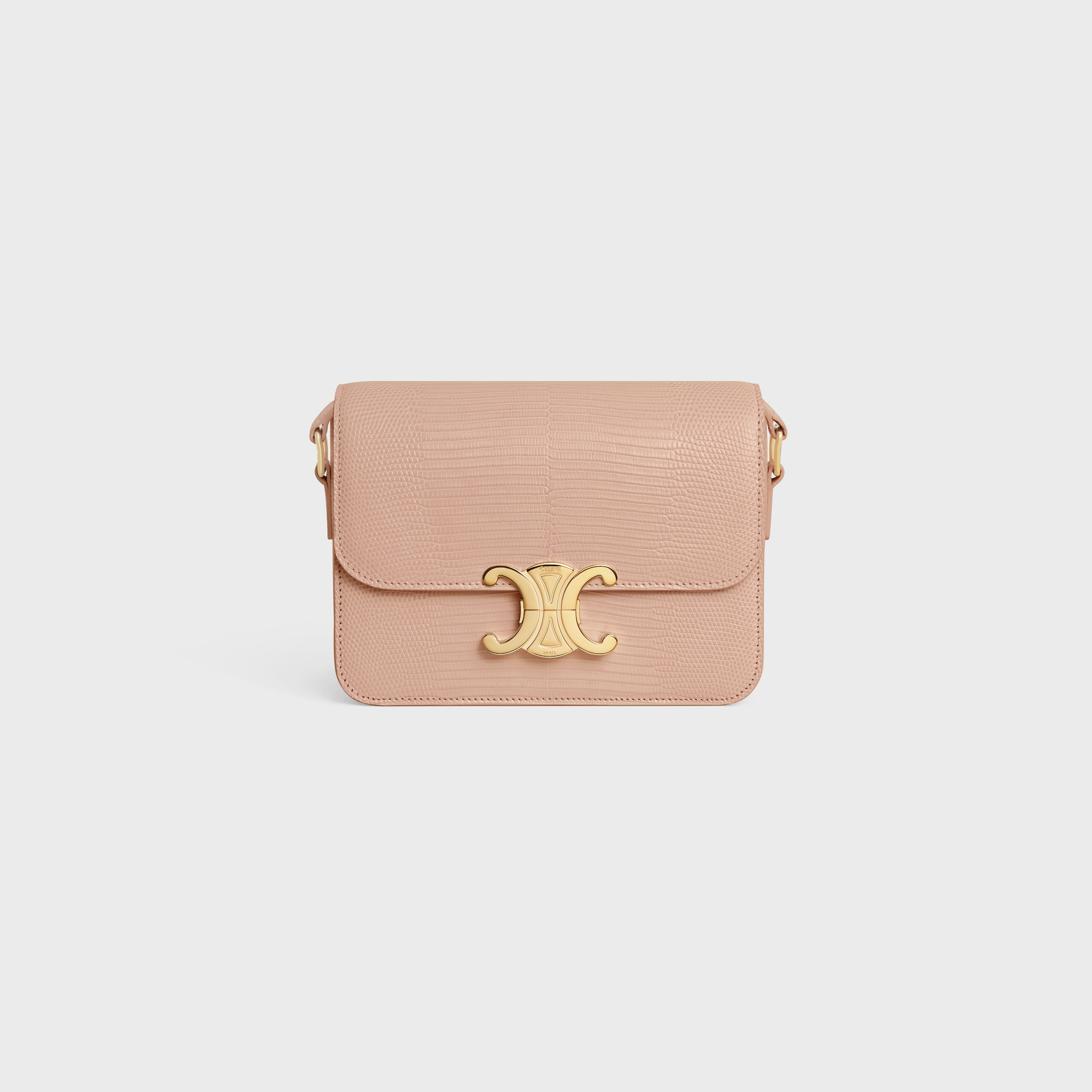 TEEN TRIOMPHE BAG IN lizard - SOFT PEACH | CELINE