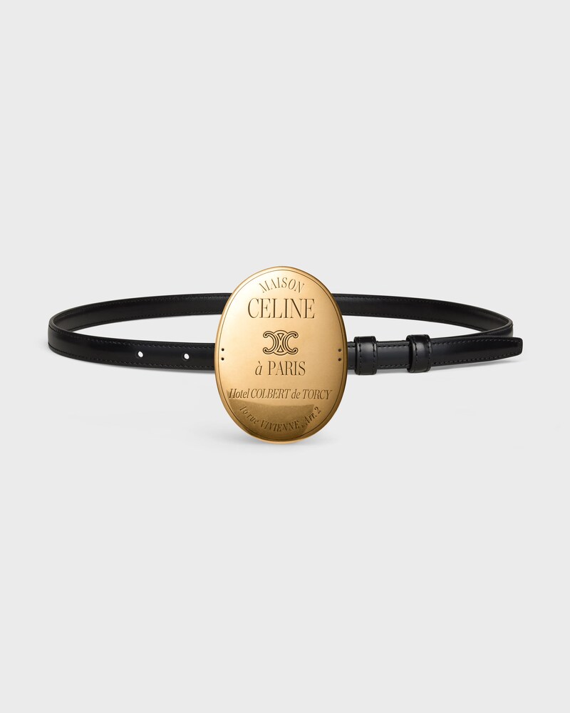 MAISON CELINE G&Uuml;RTEL AUS TAURILLONLEDER - SCHWARZ -  - 1 | CELINE