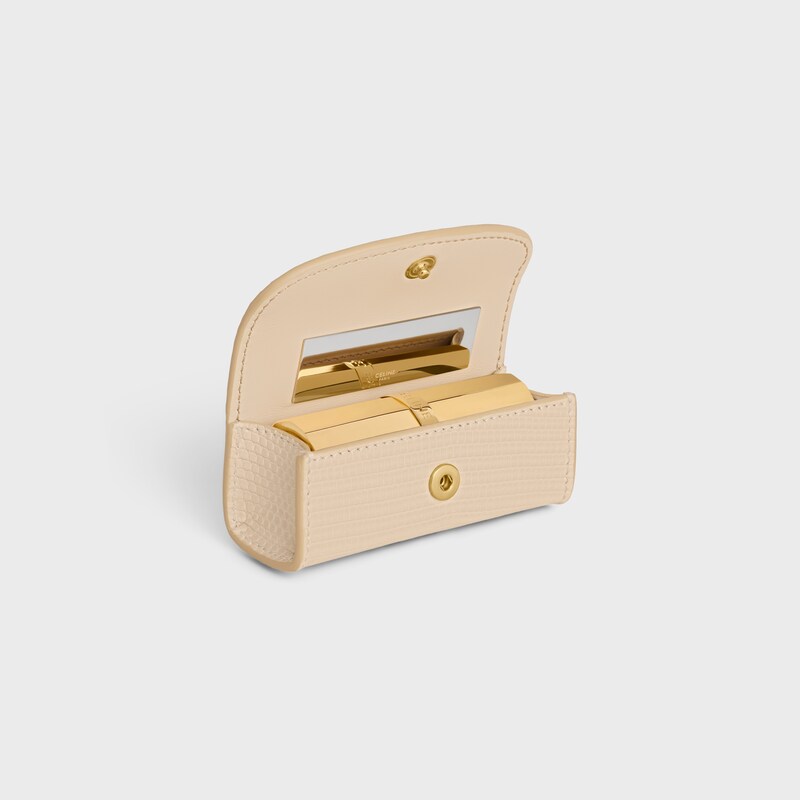 LIPSTICK CASE IN LIZARD - DEEP IVORY - ACCESSORIES - 1 | CELINE