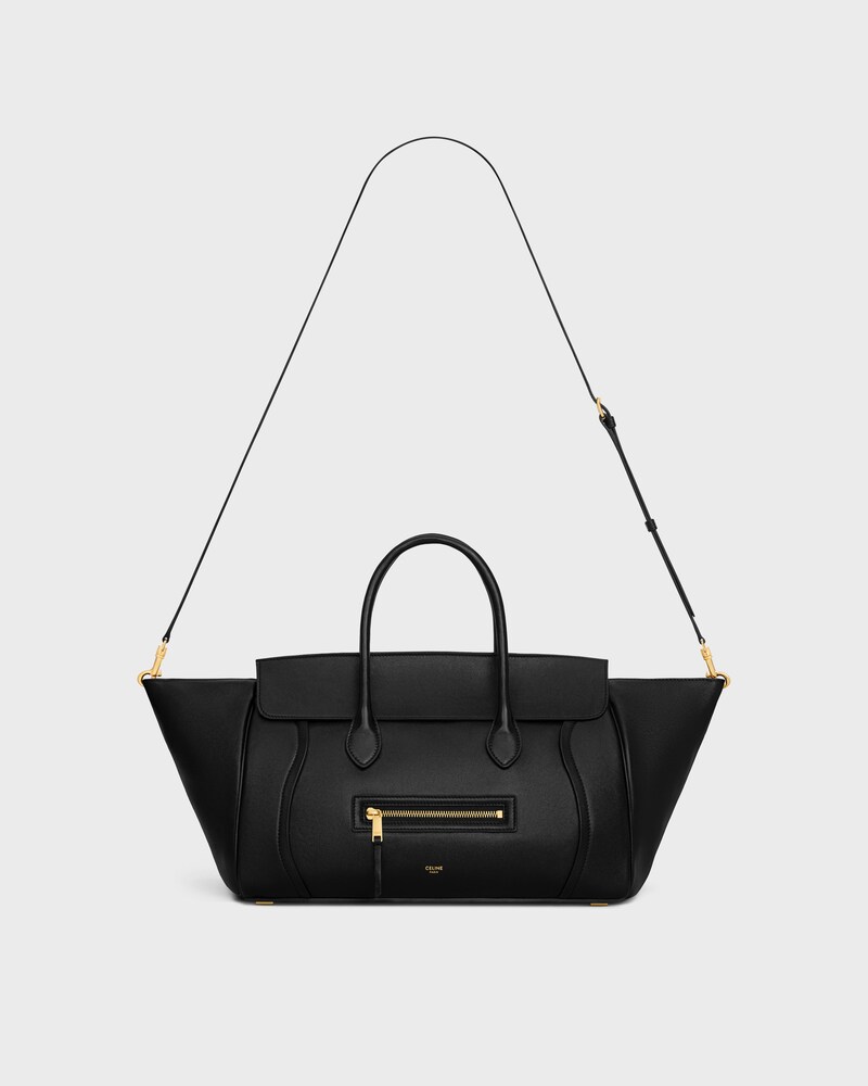 LUGGAGE IN SUPPLE SHINY LAMBSKIN - BLACK - LUGGAGE - 1 | CELINE