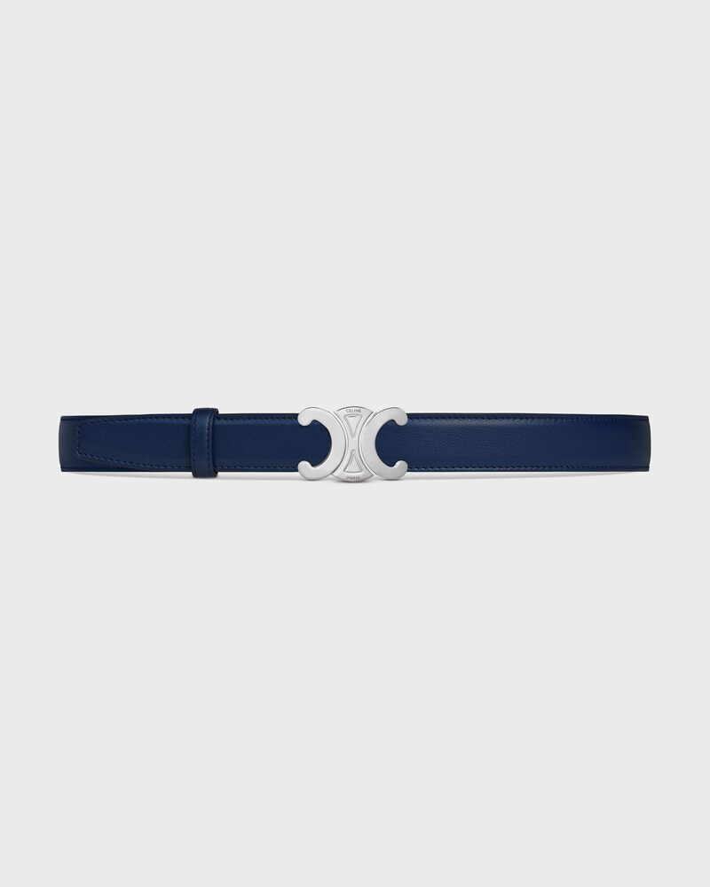 Tracolla reversibile da 25 mm in pelle di vitello liscia e granata -  -  - 1 | CELINE