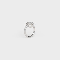 Knot Ring in Brass with Rhodium finish - SILVER -  - 2 | CELINE