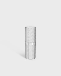 ESTUCHE PLATEADO LE ROUGE CELINE CON GRABADO EFECTO PIEL DE REPTIL - Grabado efecto piel de reptil plateado - ACCESORIOS DE BELLEZA - 1 | CELINE