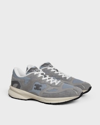 RUNNER SNEAKER AUS KALBSLEDER, KALBSVELOURSLEDER UND MESH - Grau/Ecru -  - 2 | CELINE
