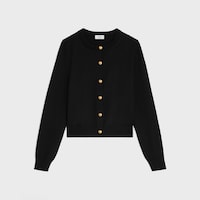 CÁRDIGAN DE LANA FINA - NEGRO -  - 1 | CELINE