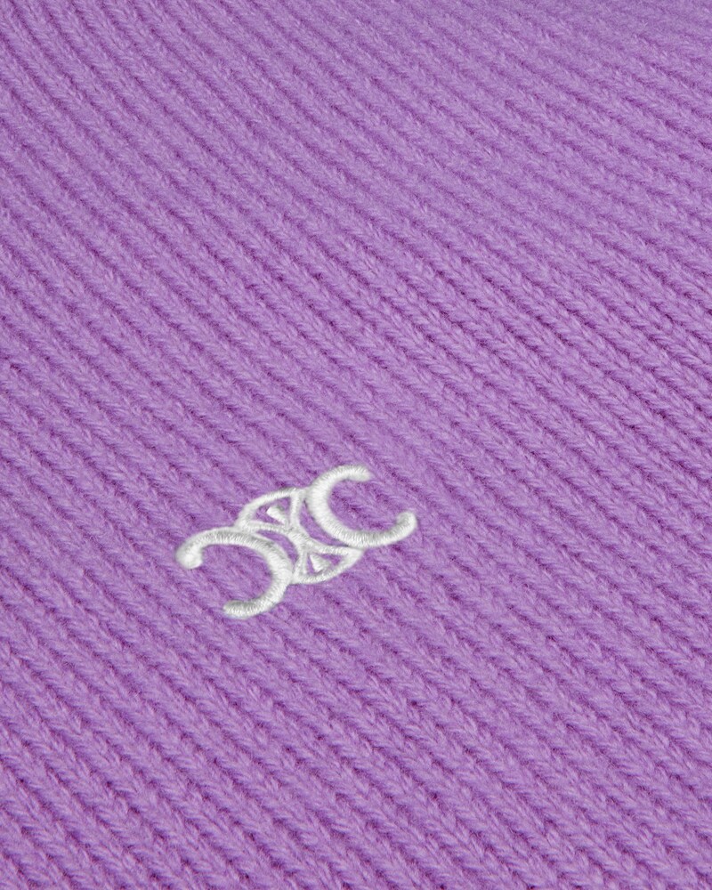 crewneck sweater IN WOOL AND CASHMERE - LILAC -  - 1 | CELINE