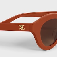 Triomphe Mini 01 sunglasses in Acetate - TERRACOTTA -  - 2 | CELINE