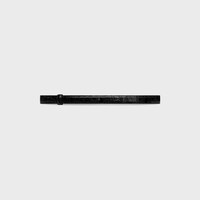 Reversible Strap 18MM IN TAURILLON LEATHER AND CROCODILE EMBOSSED CALFSKIN - BLACK -  - 2 | CELINE